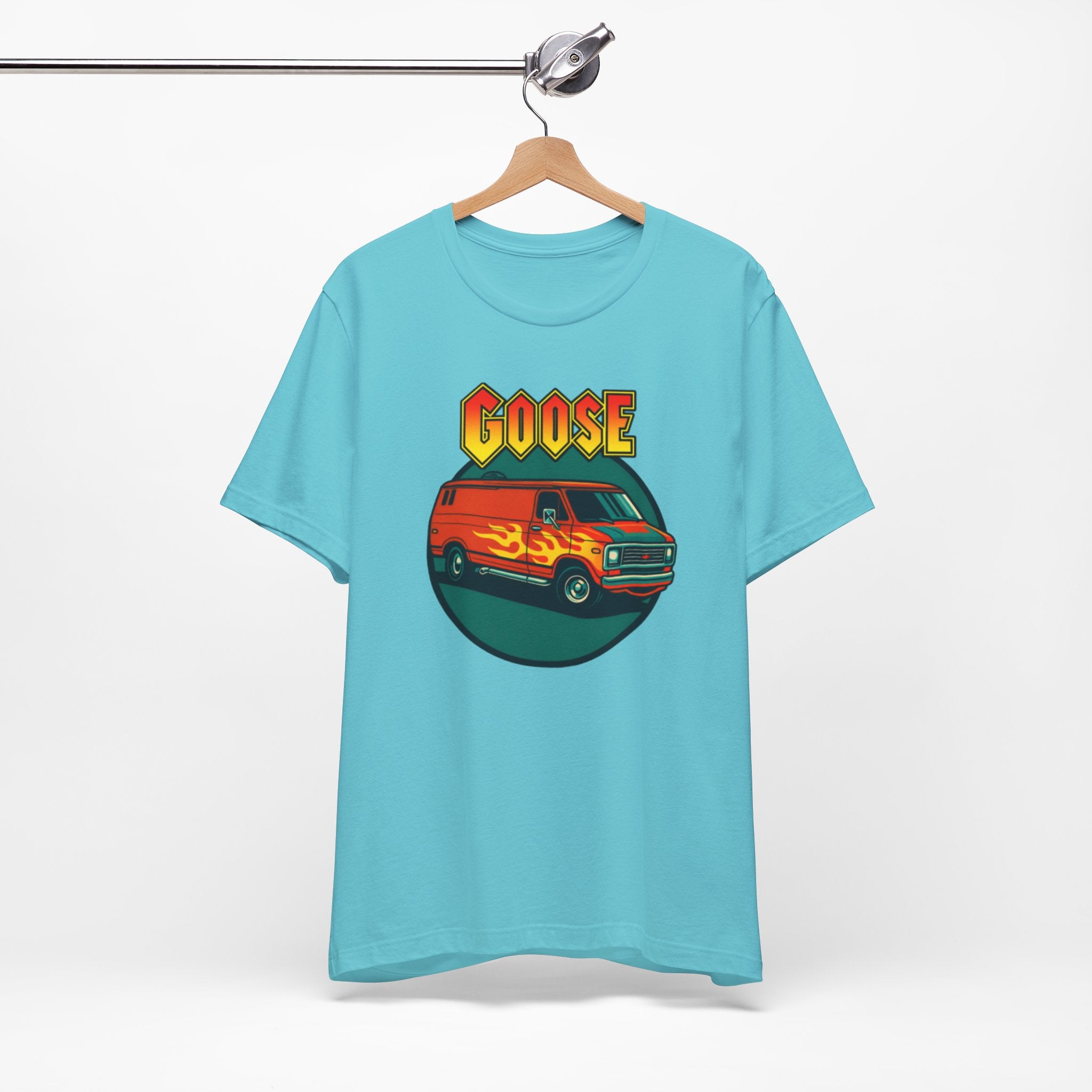 Goose Flame Van T‑Shirt — Retro Hot Rod Graphic Tee