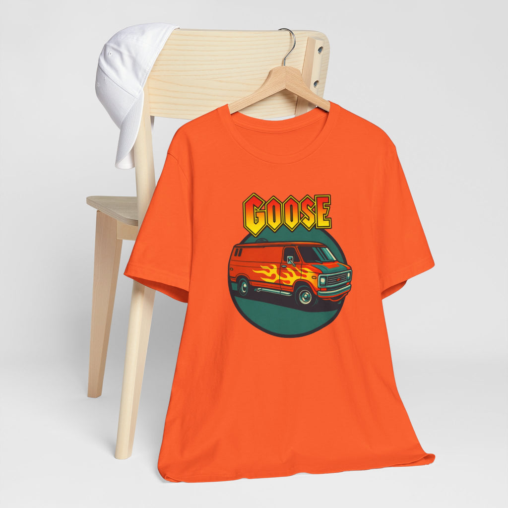 Goose Flame Van T‑Shirt — Retro Hot Rod Graphic Tee