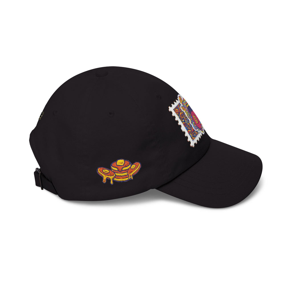 Embroidered Psychedelic Stamp Dad Cap