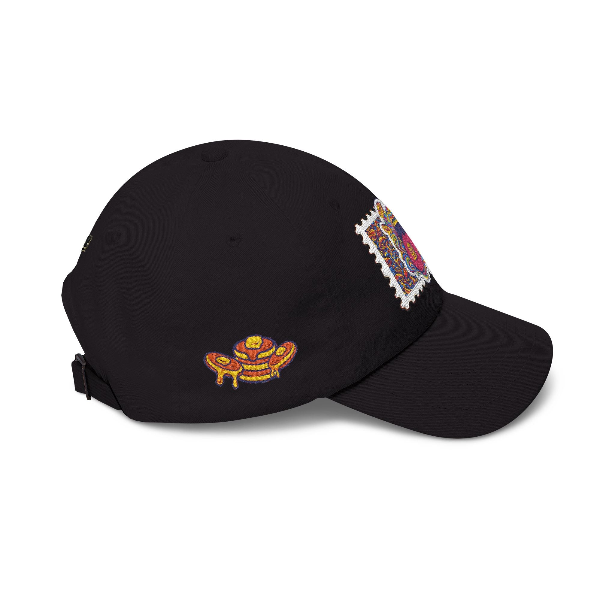 Embroidered Psychedelic Stamp Dad Cap