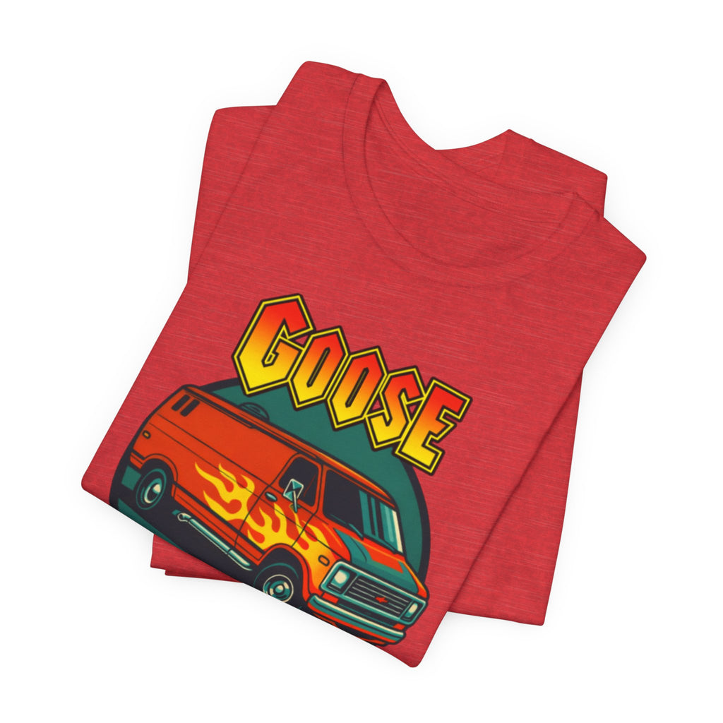 Goose Flame Van T‑Shirt — Retro Hot Rod Graphic Tee