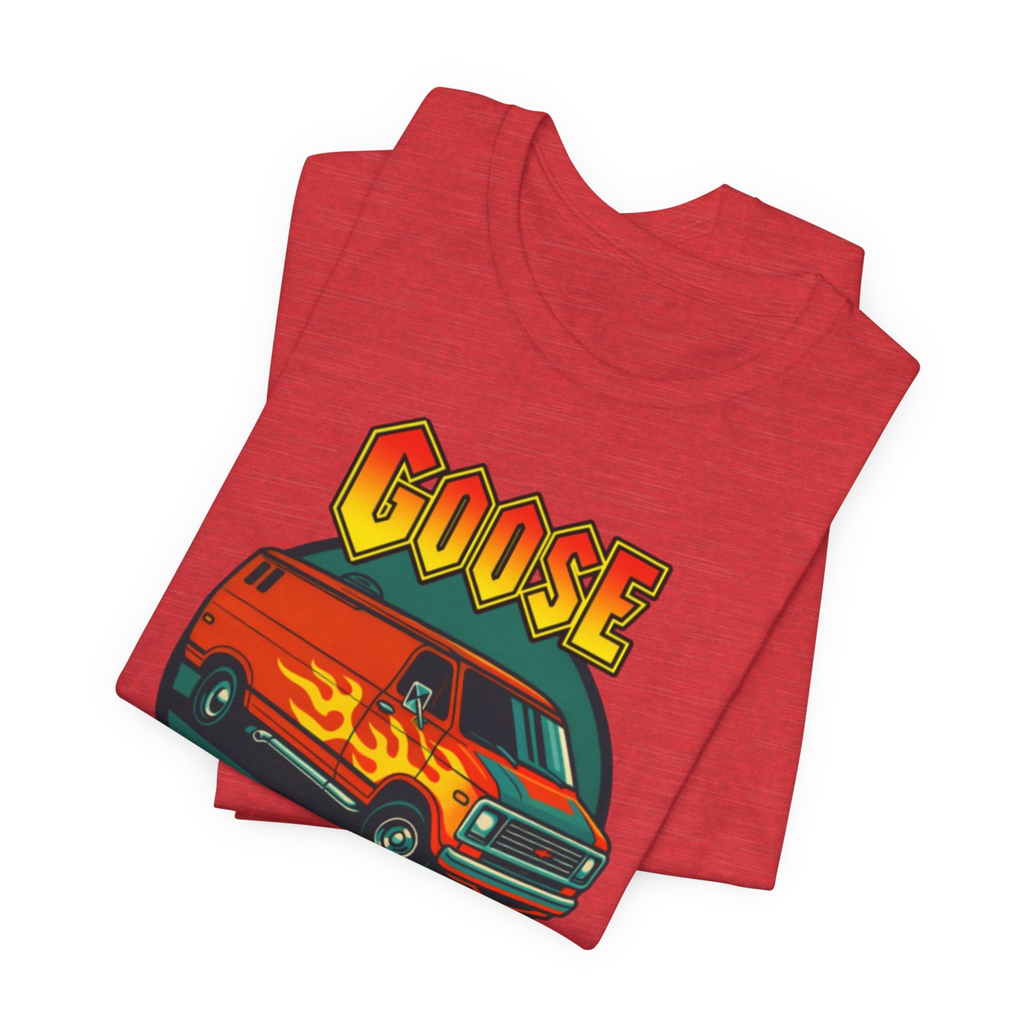 Goose Flame Van T‑Shirt — Retro Hot Rod Graphic Tee