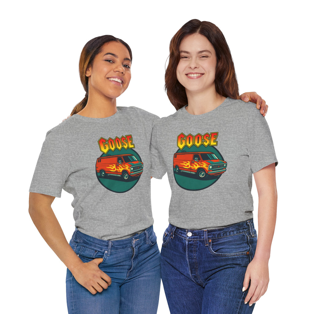 Goose Flame Van T‑Shirt — Retro Hot Rod Graphic Tee