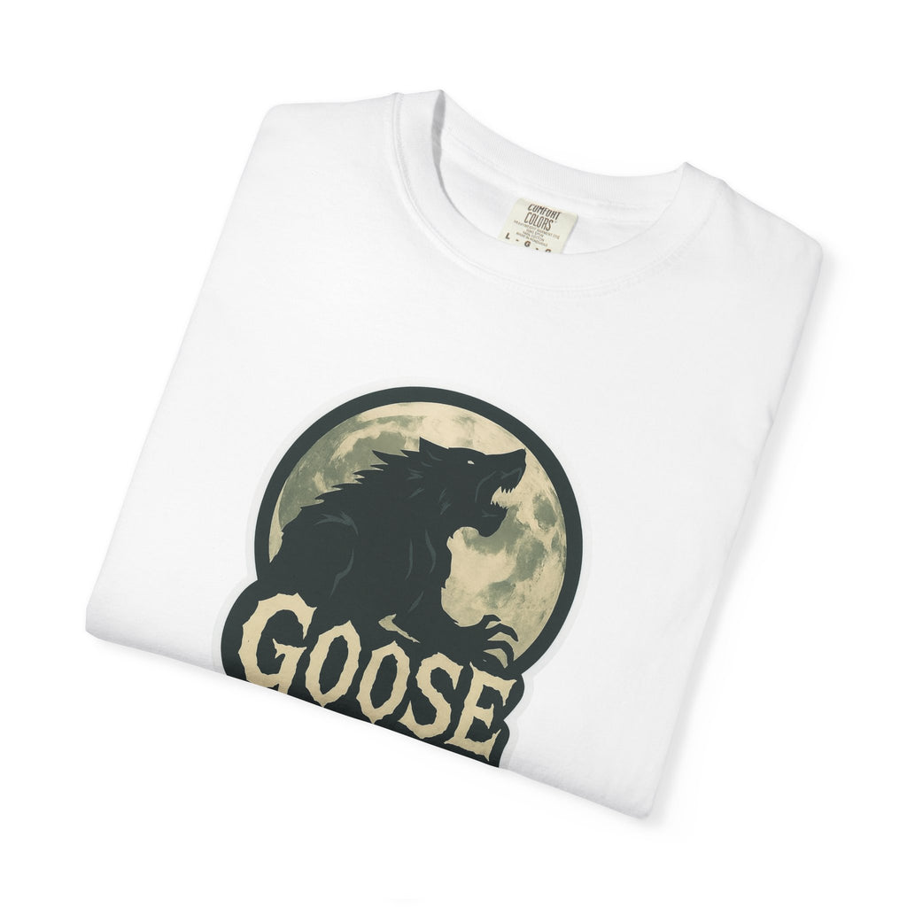 Goose Moon T-Shirt — Vintage Werewolf Silhouette Graphic Tee