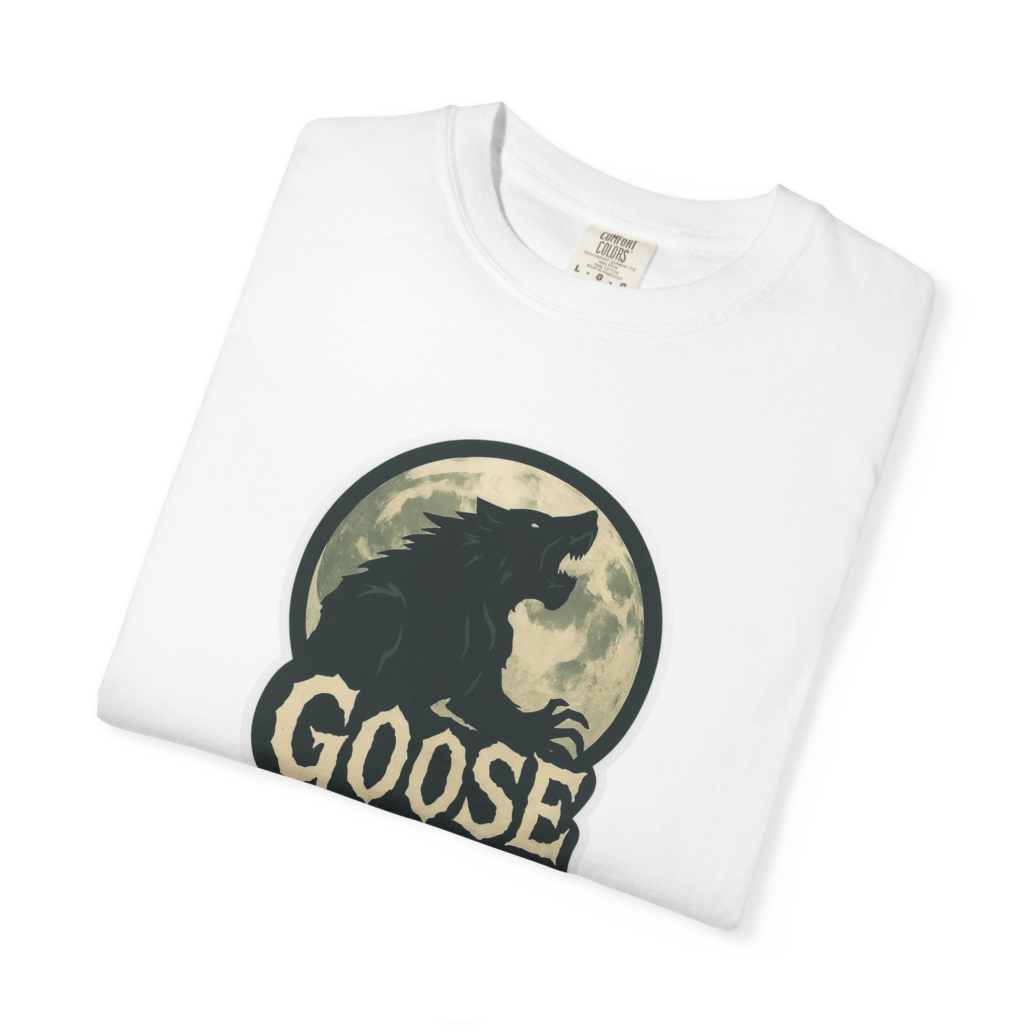 Goose Moon T-Shirt — Vintage Werewolf Silhouette Graphic Tee
