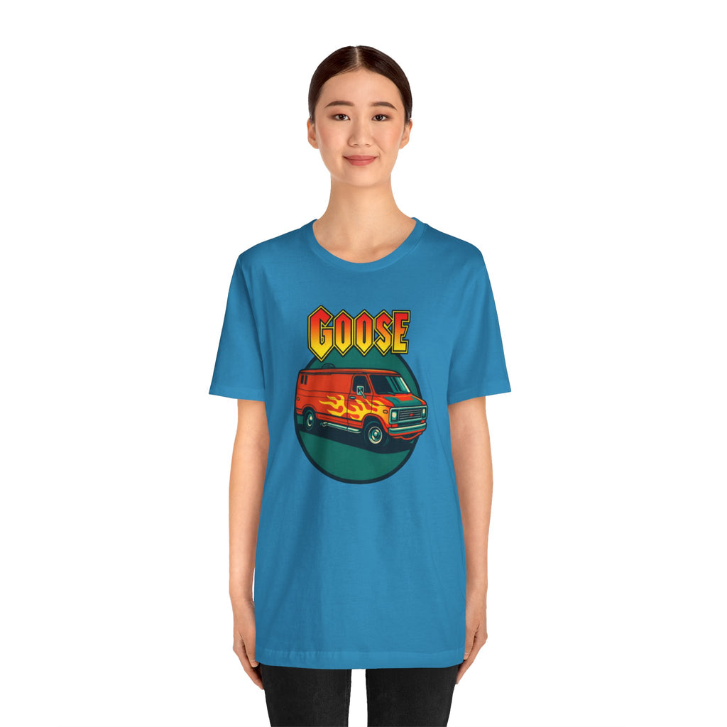 Goose Flame Van T‑Shirt — Retro Hot Rod Graphic Tee