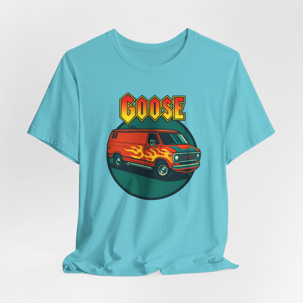 Goose Flame Van T‑Shirt — Retro Hot Rod Graphic Tee