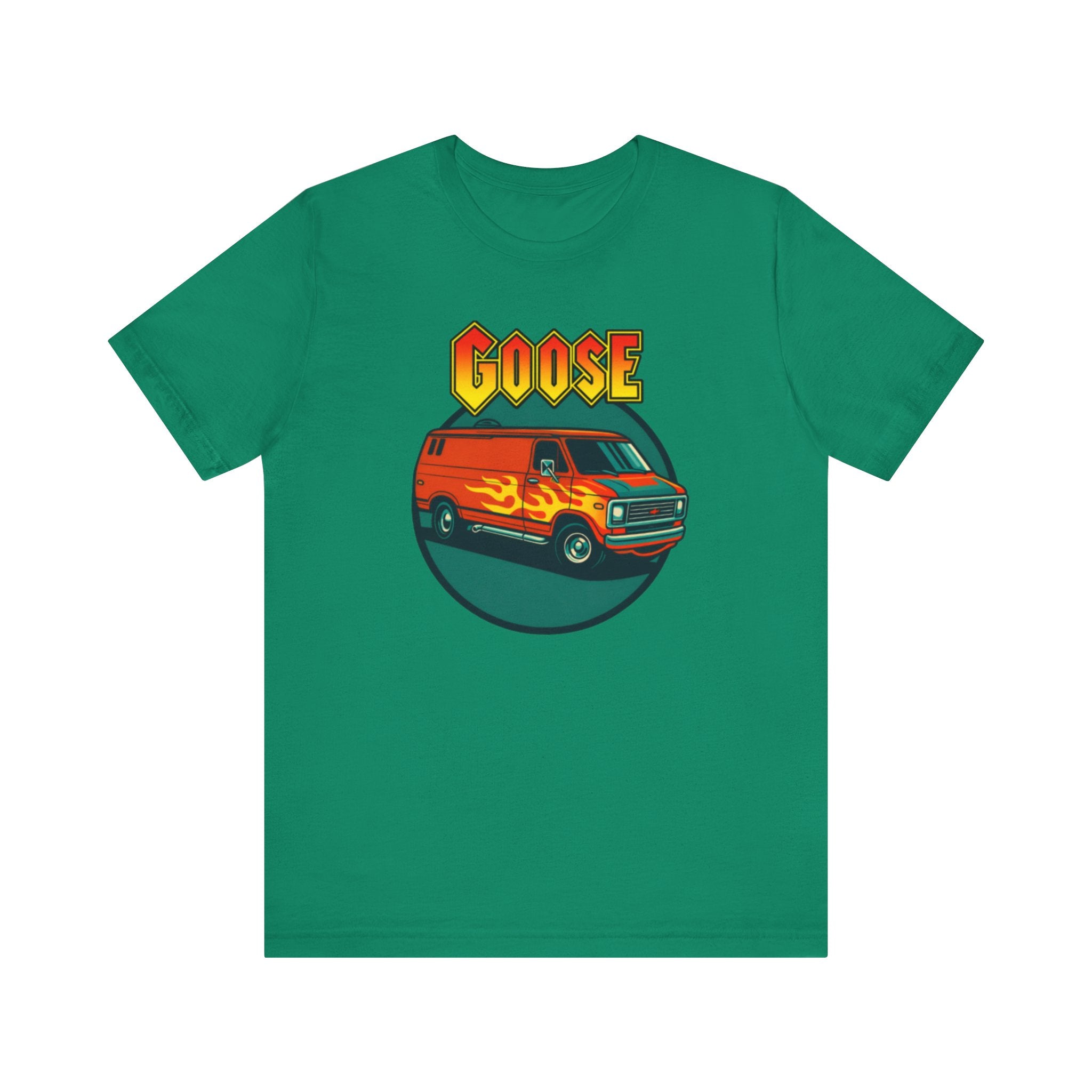 Goose Flame Van T‑Shirt — Retro Hot Rod Graphic Tee