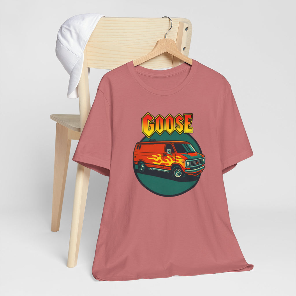 Goose Flame Van T‑Shirt — Retro Hot Rod Graphic Tee