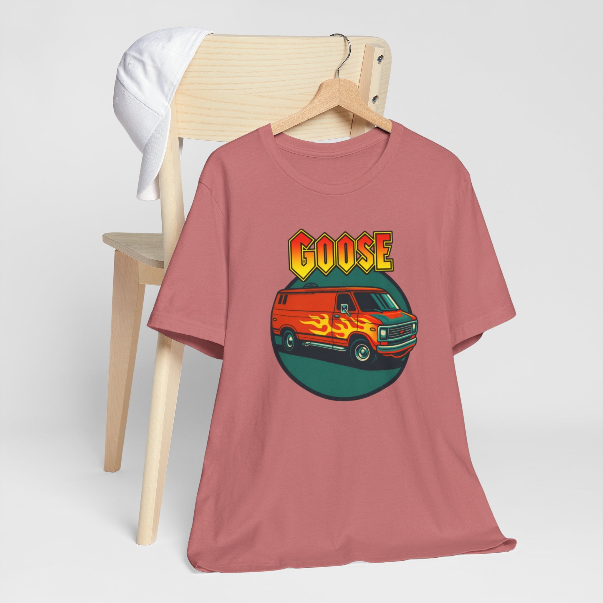 Goose Flame Van T‑Shirt — Retro Hot Rod Graphic Tee