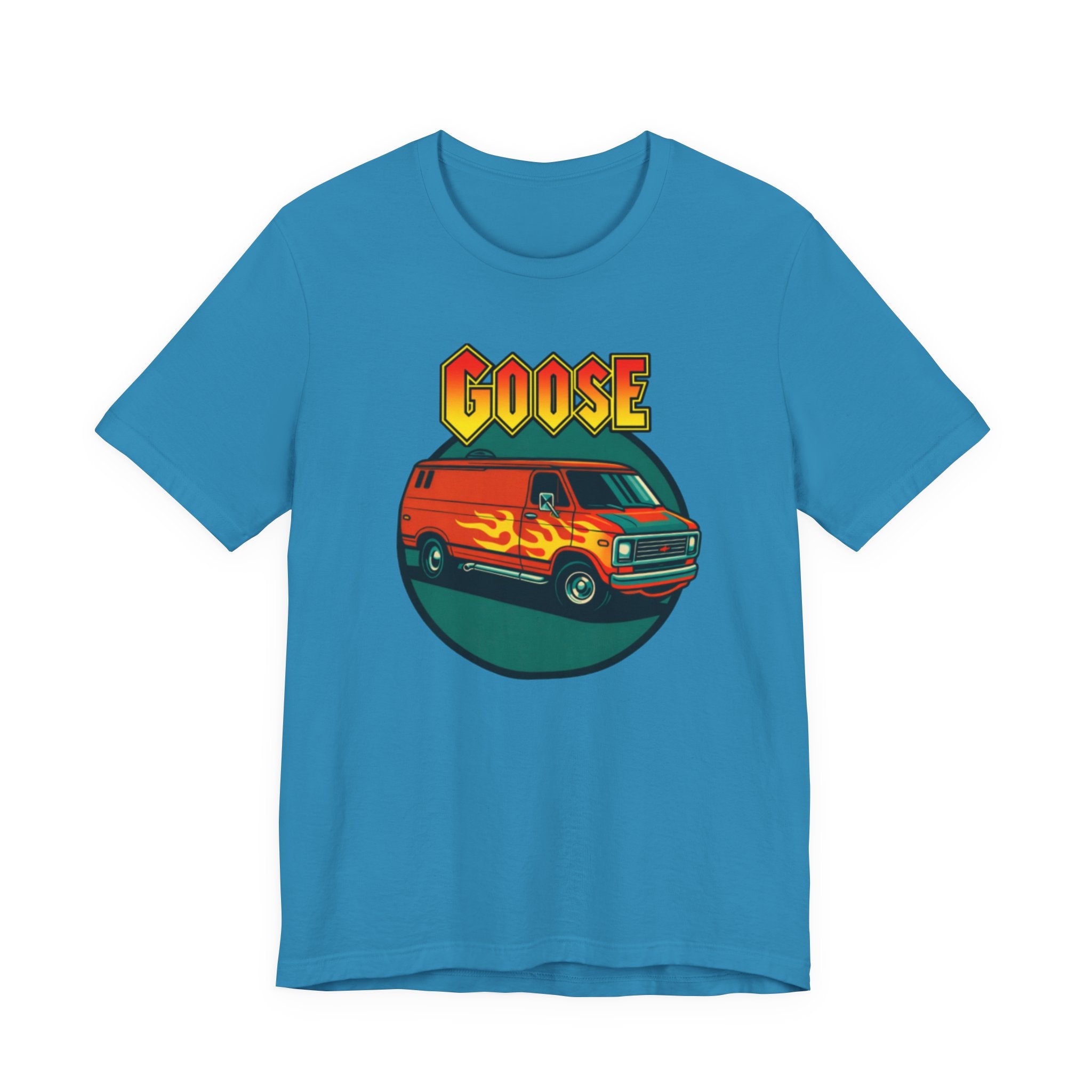 Goose Flame Van T‑Shirt — Retro Hot Rod Graphic Tee