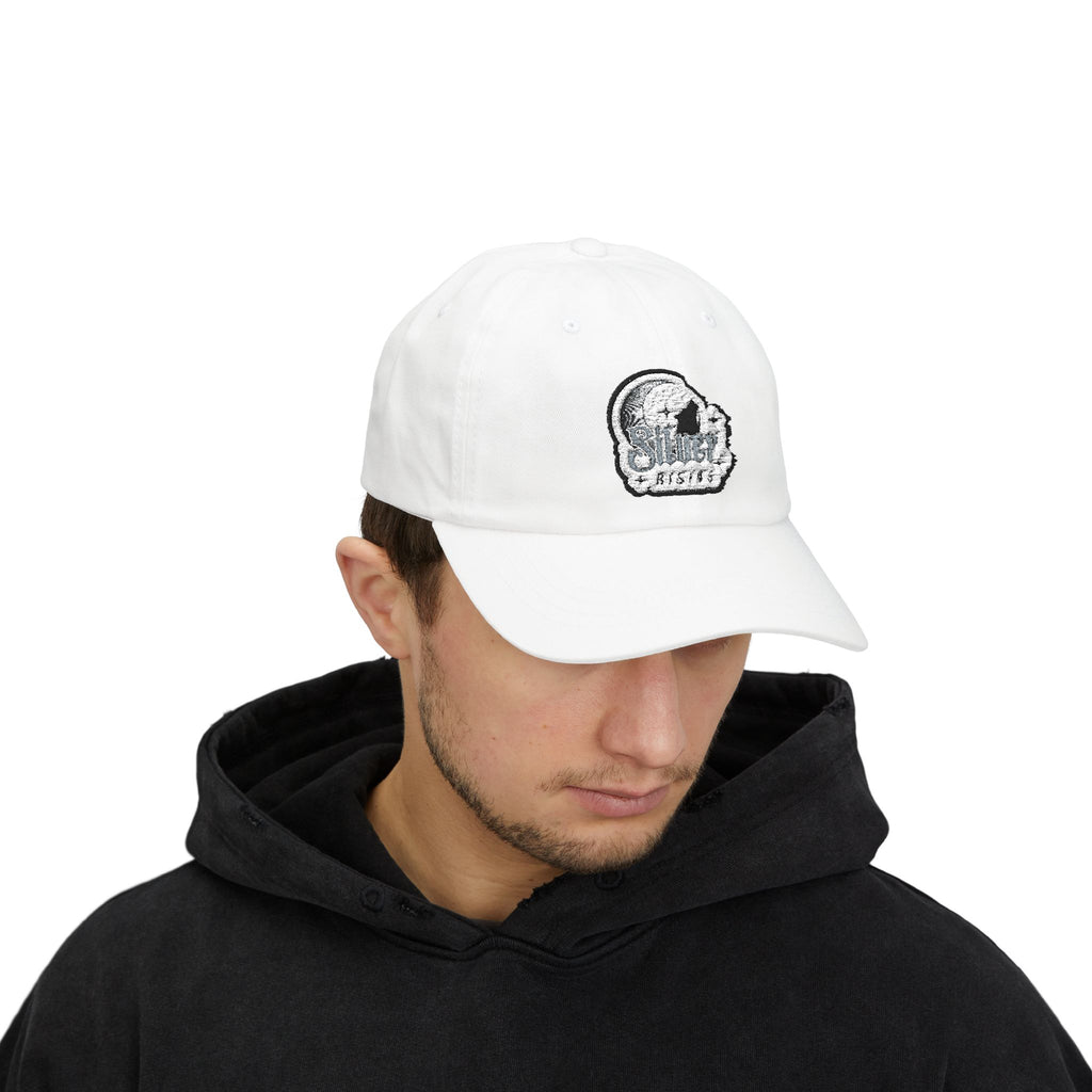 Dad Cap — Vintage Moon & Stars Fishing Logo Embroidered Hat