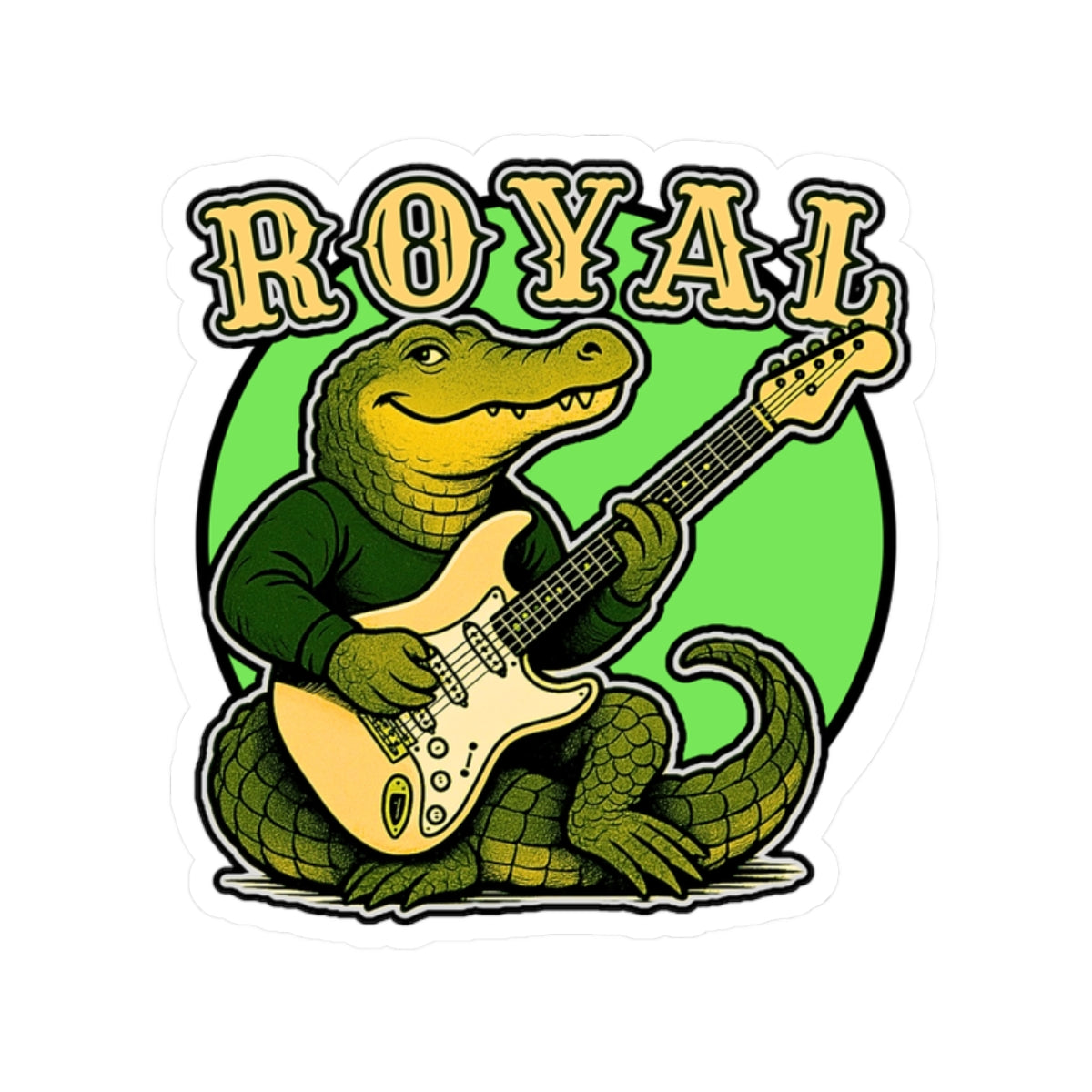 Goose the Band - Royal Alligator Guitar Sticker | Kiss-Cut Sticker