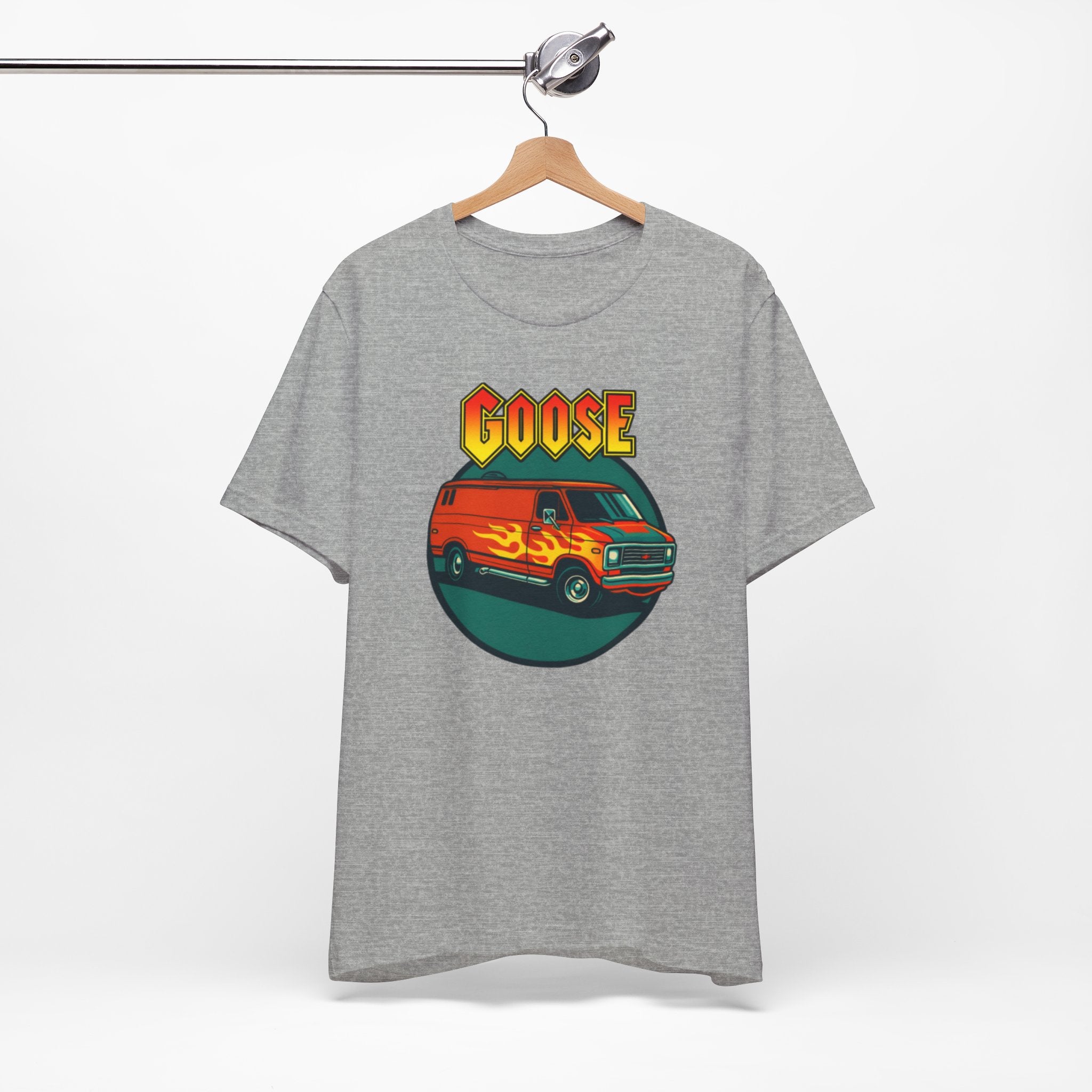 Goose Flame Van T‑Shirt — Retro Hot Rod Graphic Tee