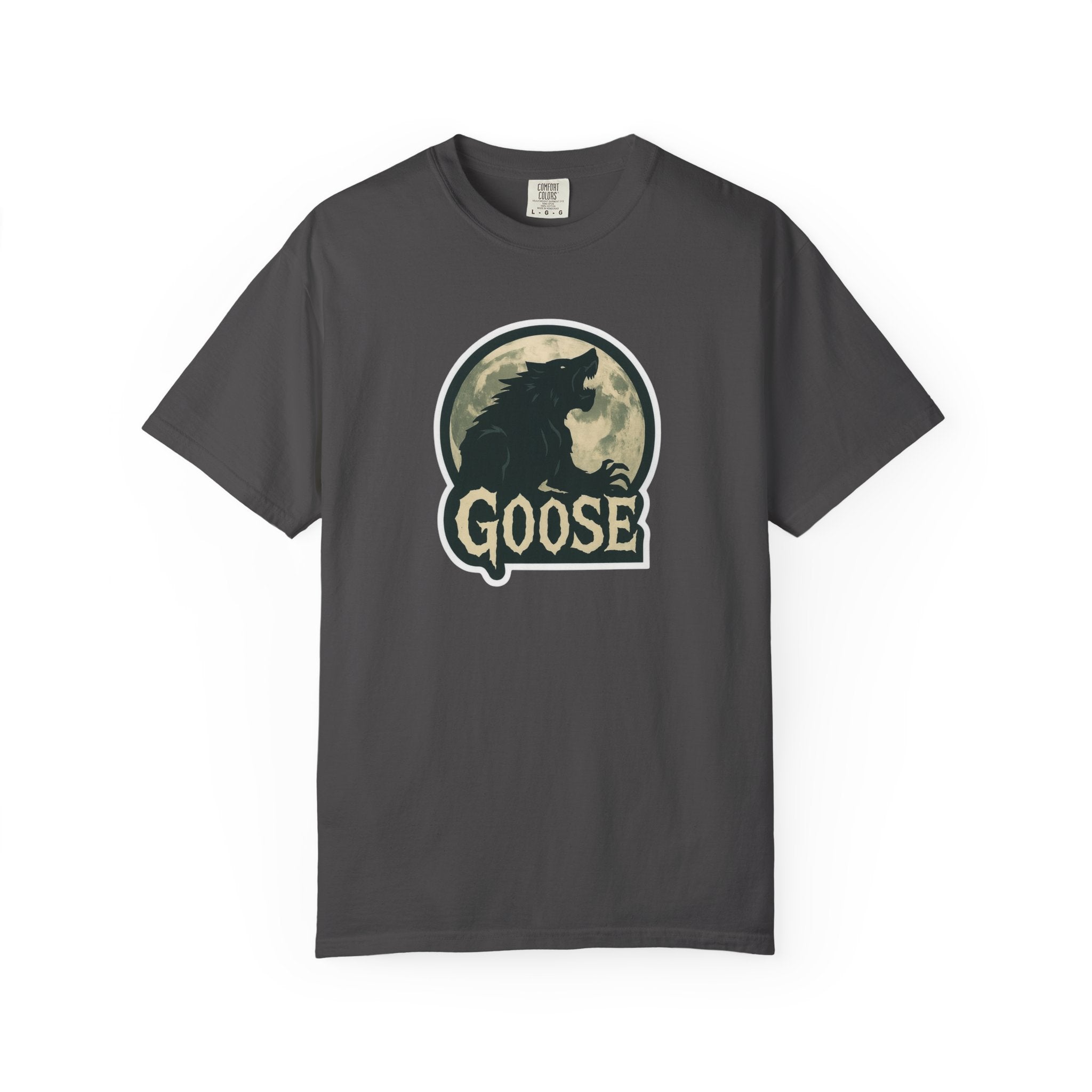 Goose Moon T-Shirt — Vintage Werewolf Silhouette Graphic Tee