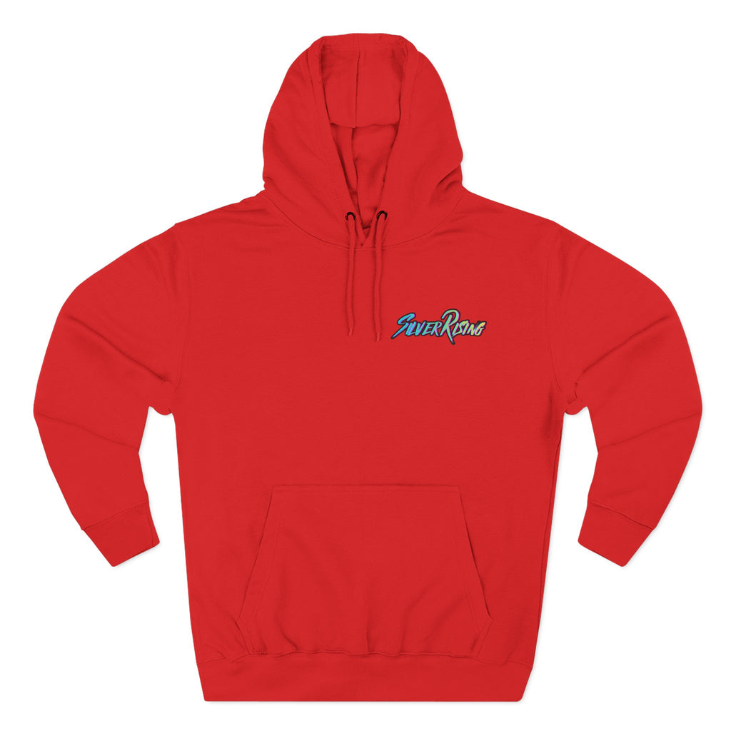 Sunset Goose Silhouette Three-Panel Fleece Hoodie | Band Graphic