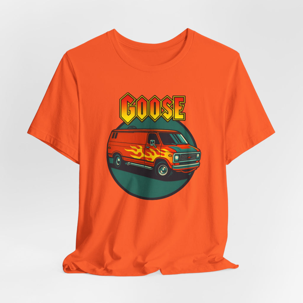 Goose Flame Van T‑Shirt — Retro Hot Rod Graphic Tee