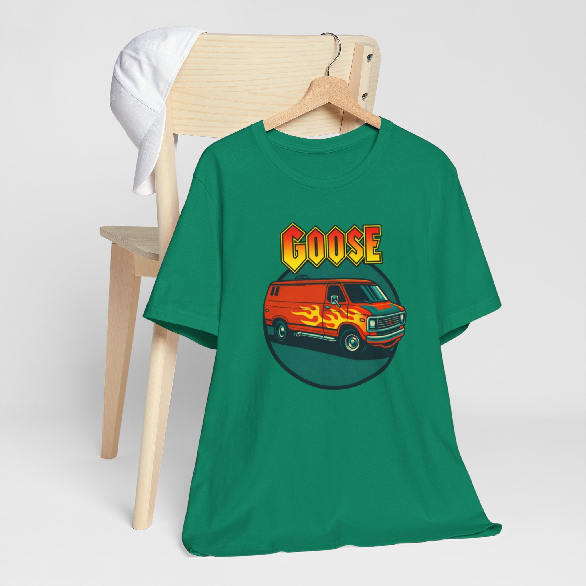 Goose Flame Van T‑Shirt — Retro Hot Rod Graphic Tee