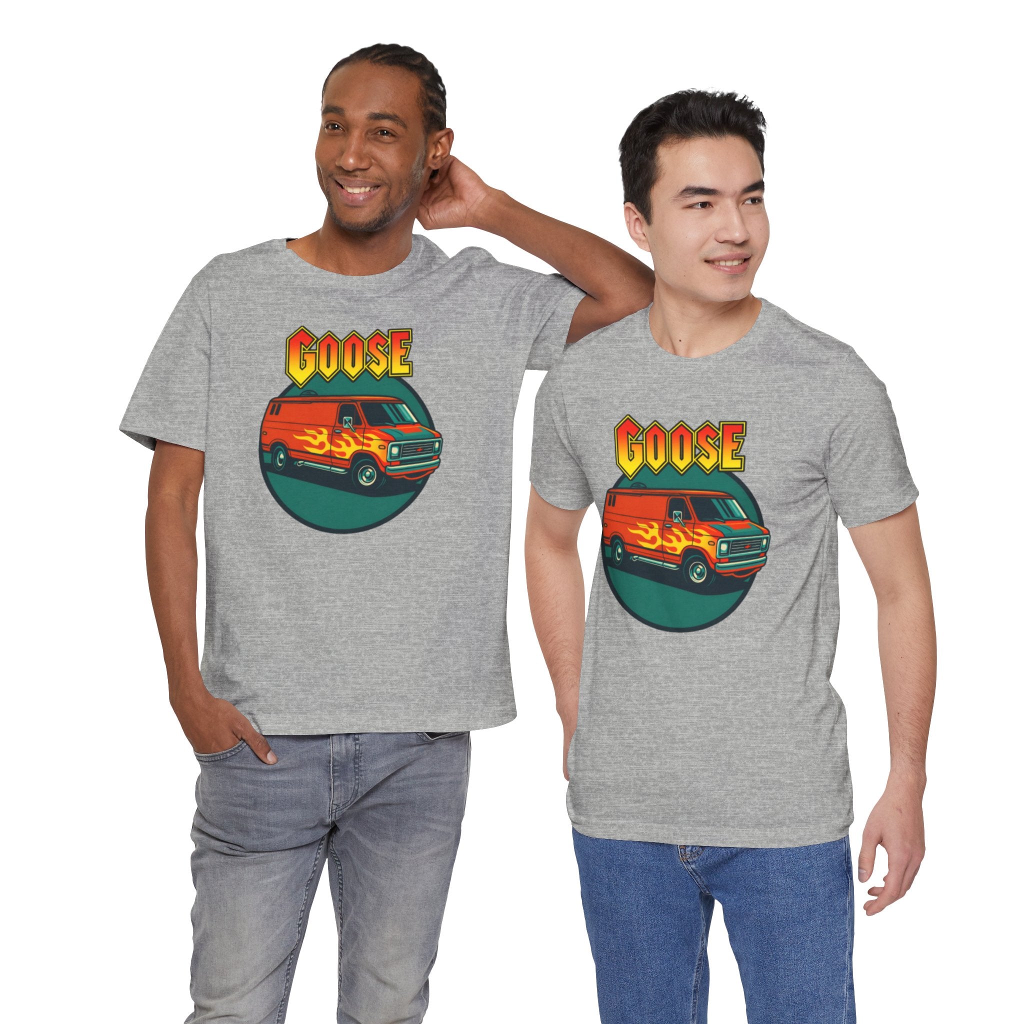 Goose Flame Van T‑Shirt — Retro Hot Rod Graphic Tee