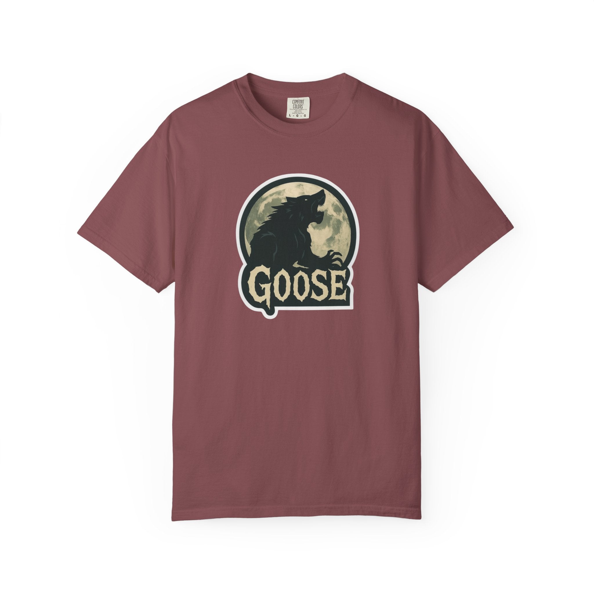 Goose Moon T-Shirt — Vintage Werewolf Silhouette Graphic Tee