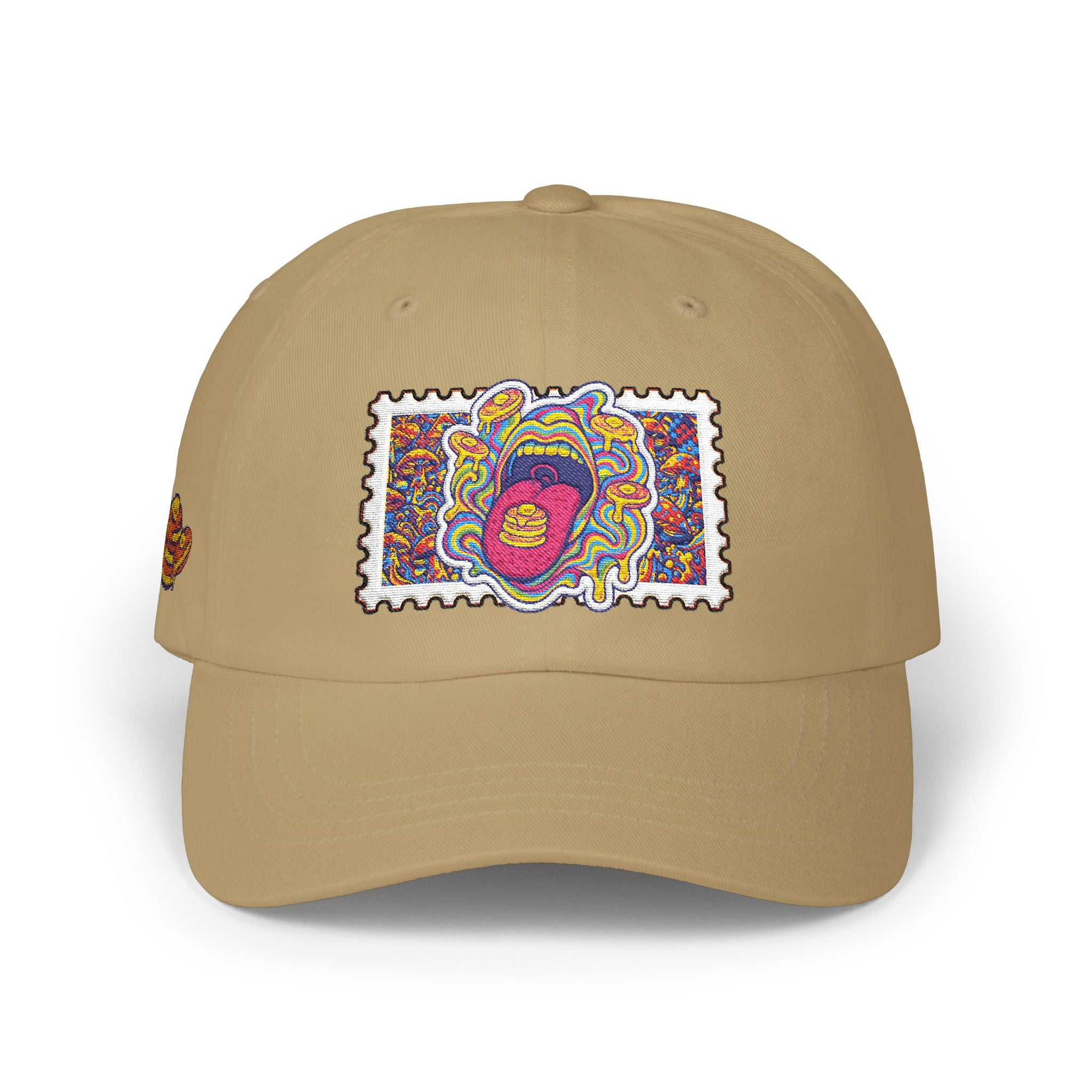Embroidered Psychedelic Stamp Dad Cap