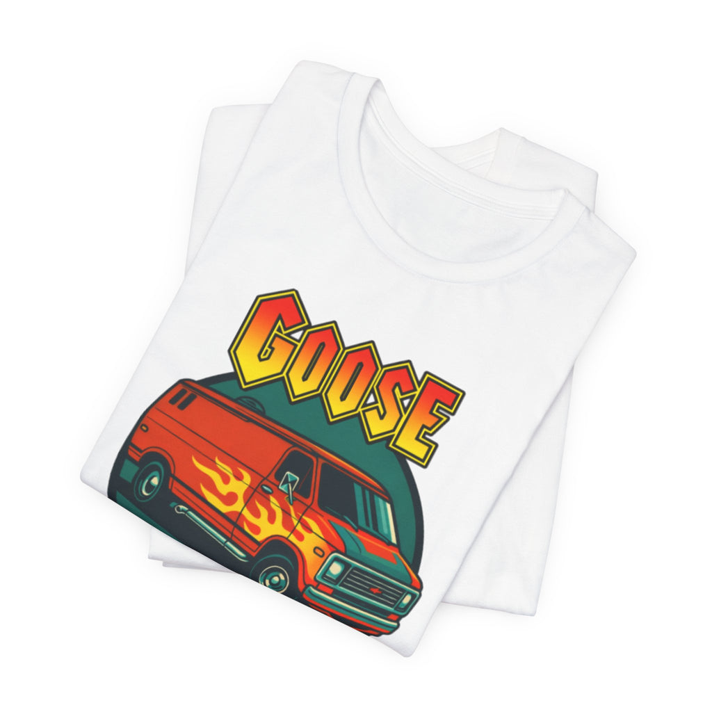 Goose Flame Van T‑Shirt — Retro Hot Rod Graphic Tee