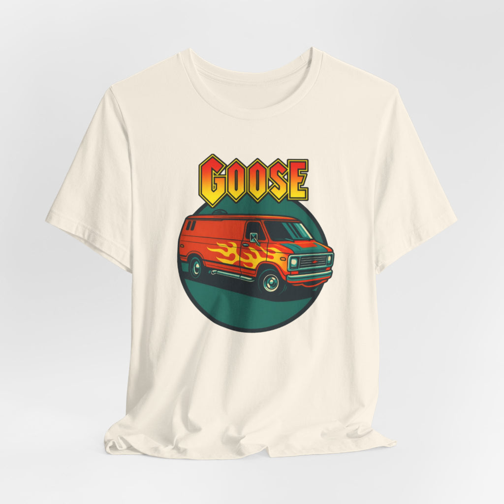 Goose Flame Van T‑Shirt — Retro Hot Rod Graphic Tee