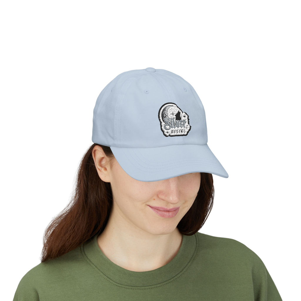Dad Cap — Vintage Moon & Stars Fishing Logo Embroidered Hat