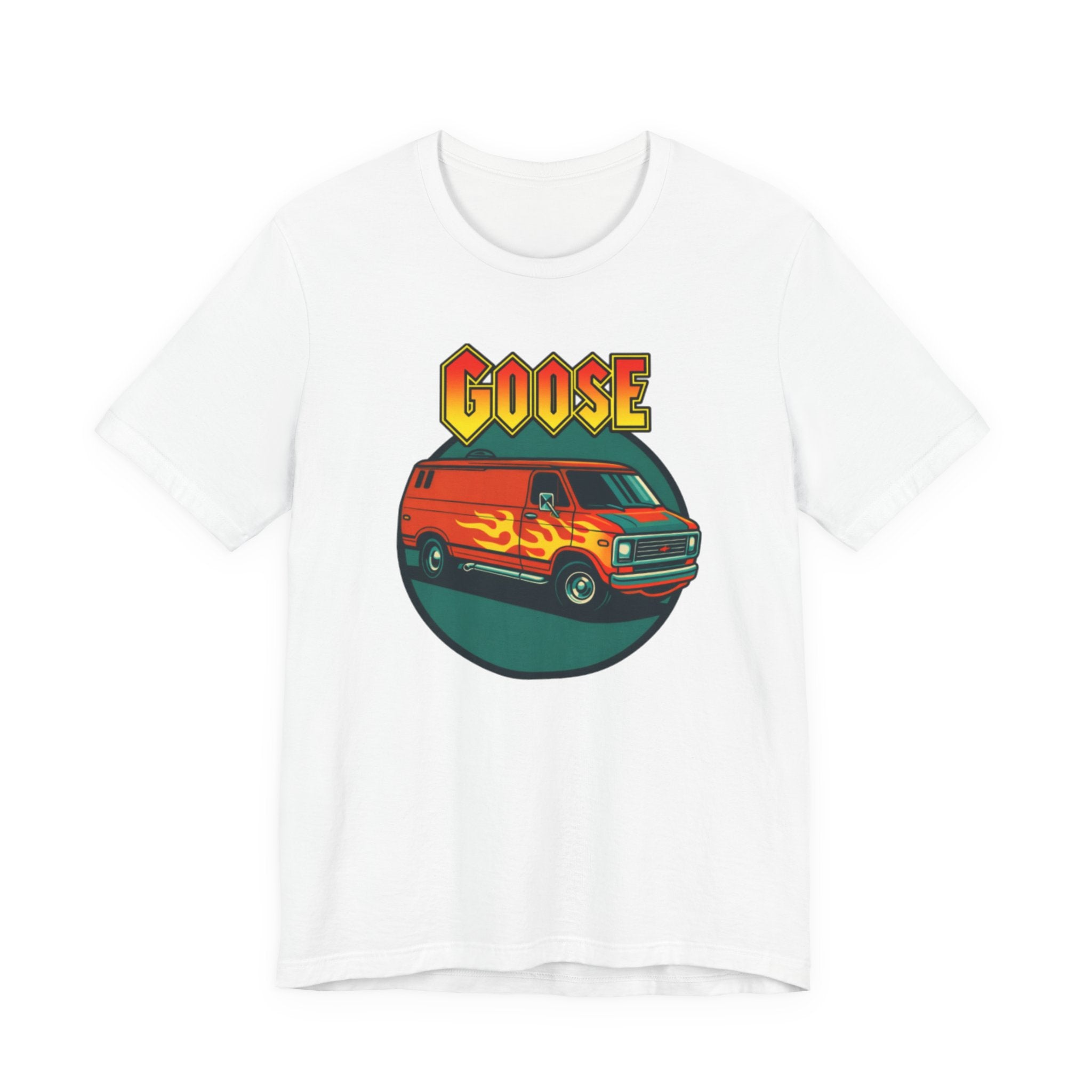 Goose Flame Van T‑Shirt — Retro Hot Rod Graphic Tee