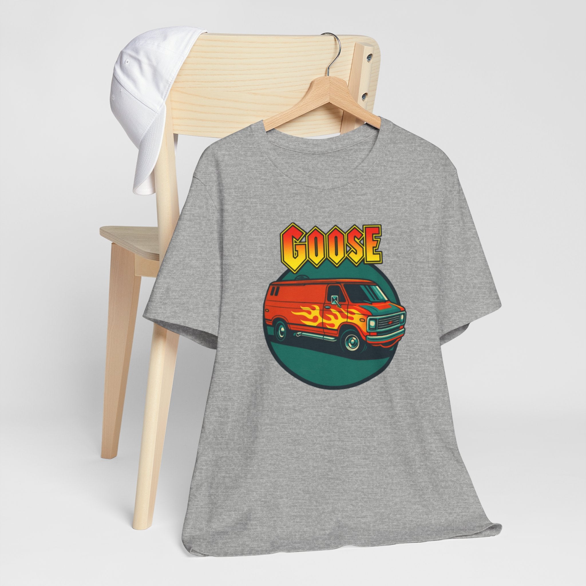 Goose Flame Van T‑Shirt — Retro Hot Rod Graphic Tee
