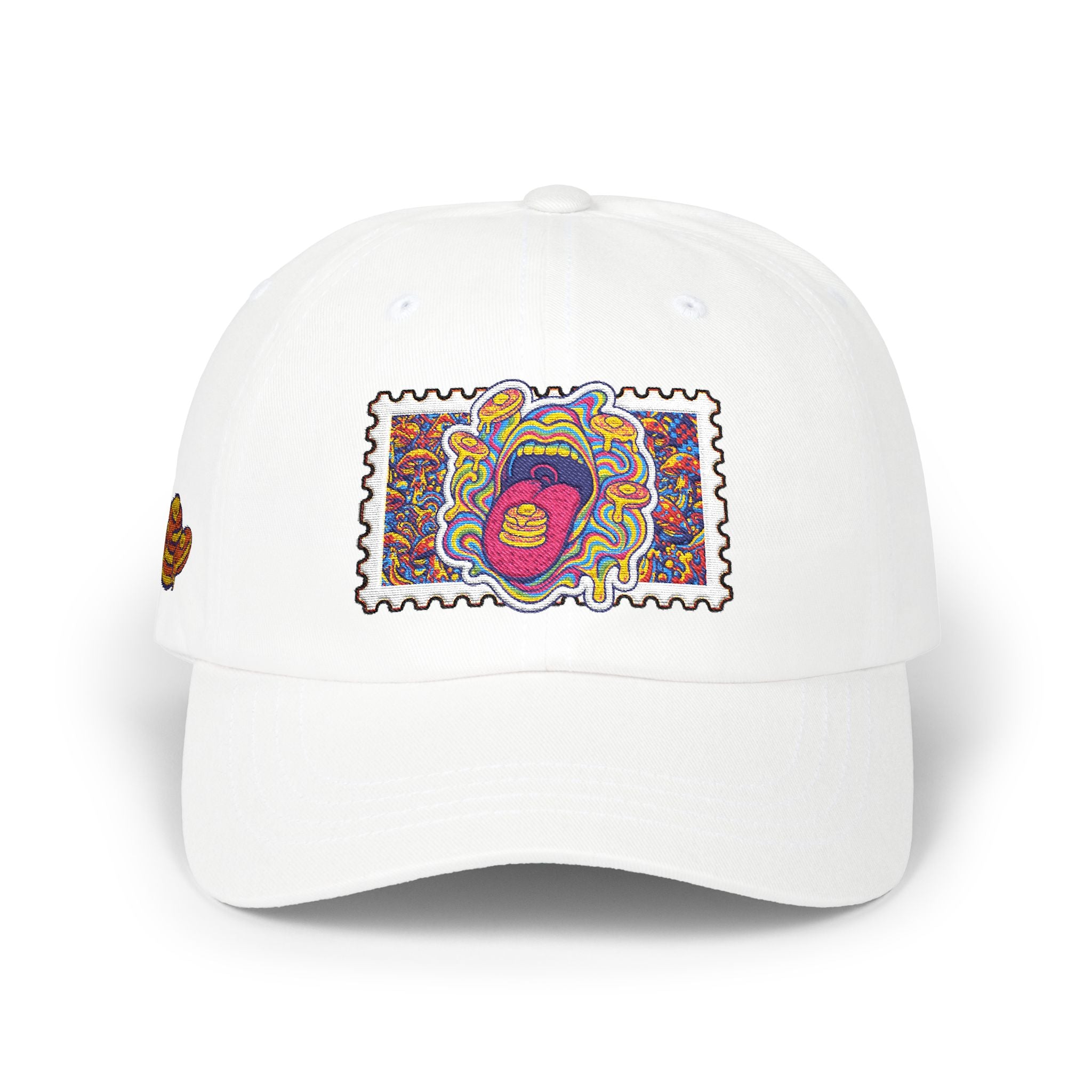 Embroidered Psychedelic Stamp Dad Cap