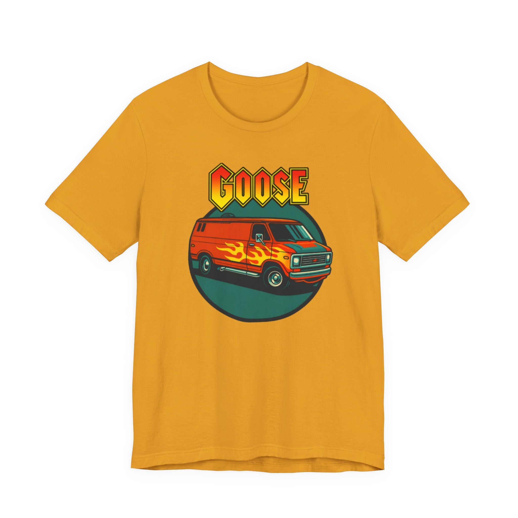 Goose Flame Van T‑Shirt — Retro Hot Rod Graphic Tee