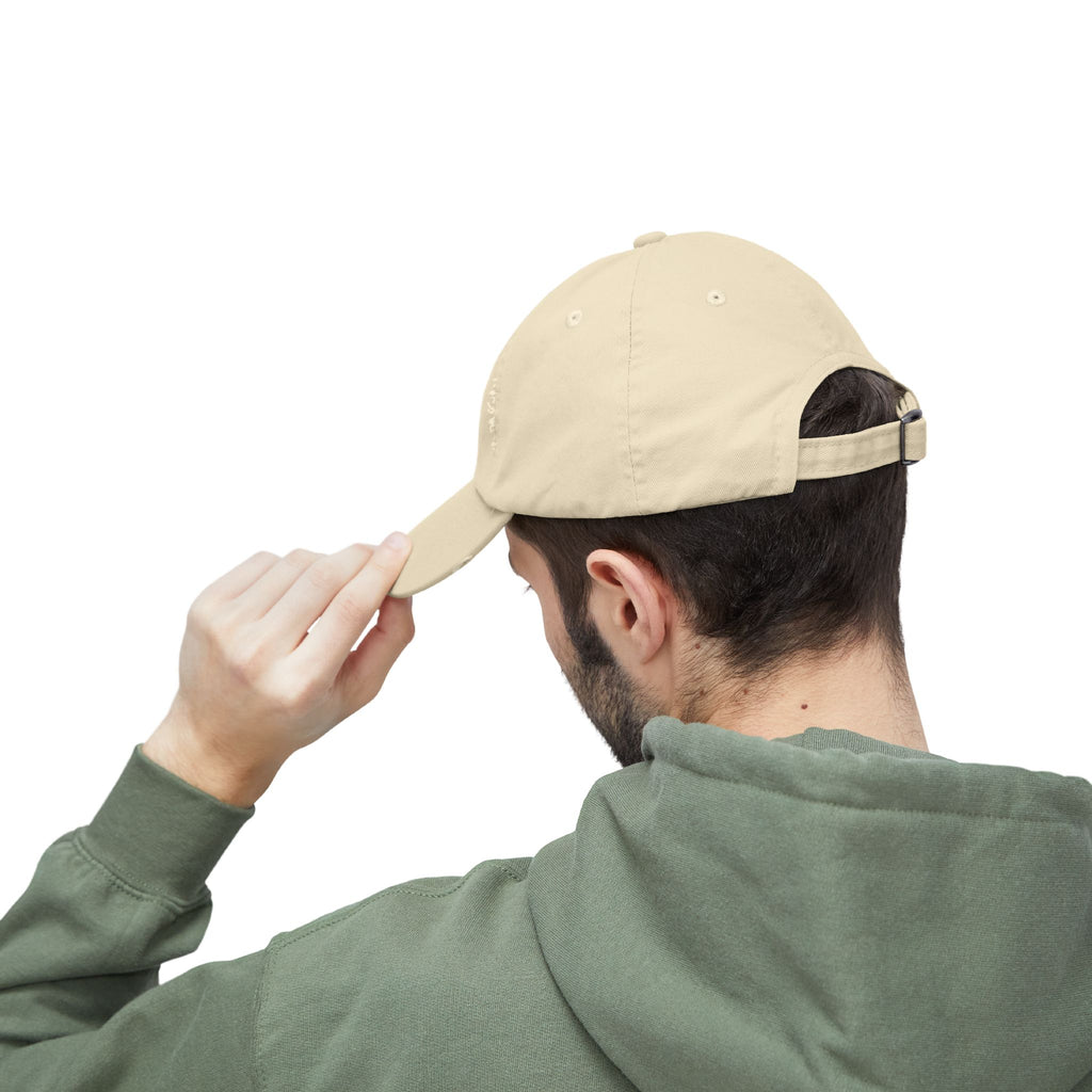 Goose Vintage Script Cap — Distressed Baseball Hat