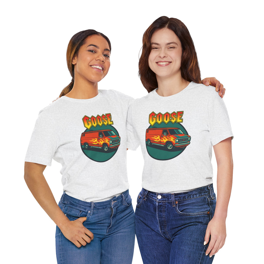 Goose Flame Van T‑Shirt — Retro Hot Rod Graphic Tee