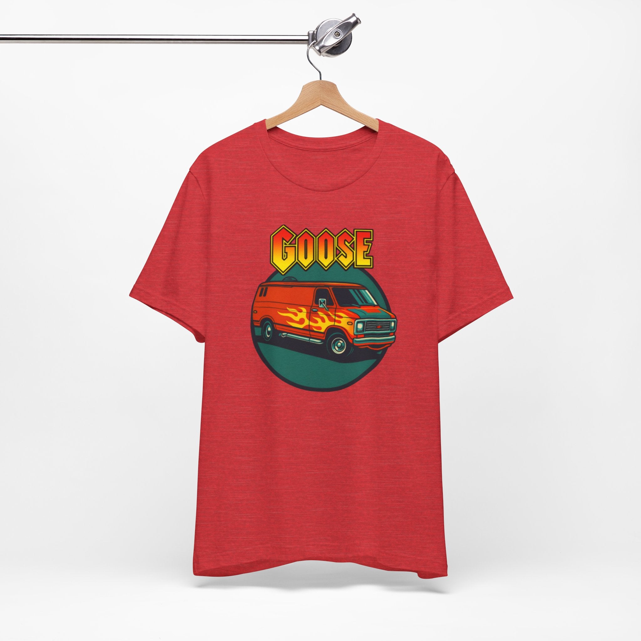 Goose Flame Van T‑Shirt — Retro Hot Rod Graphic Tee