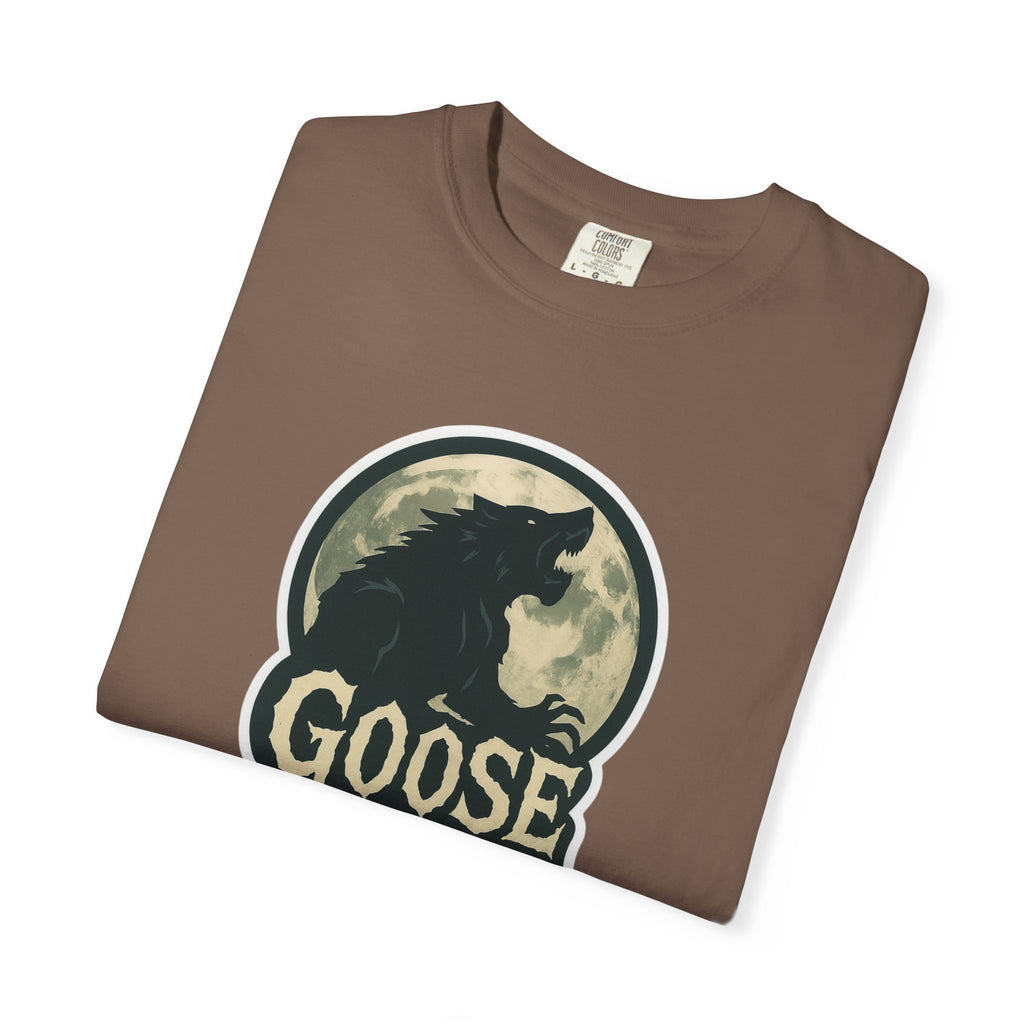 Goose Moon T-Shirt — Vintage Werewolf Silhouette Graphic Tee
