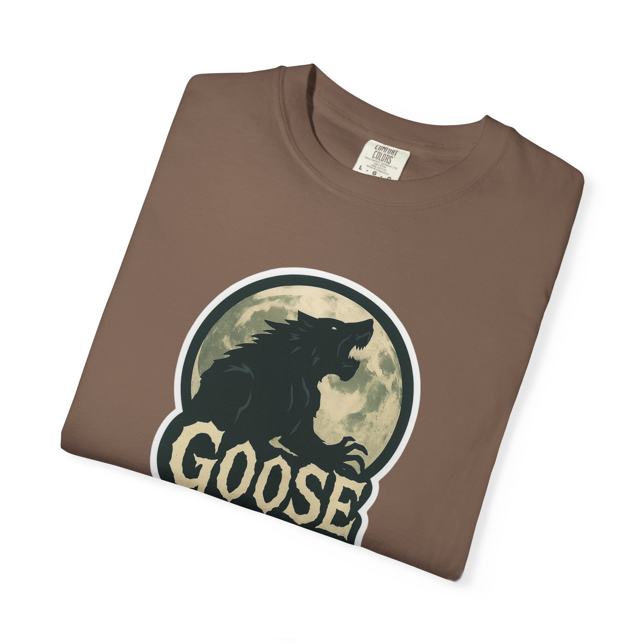 Goose Moon T-Shirt — Vintage Werewolf Silhouette Graphic Tee