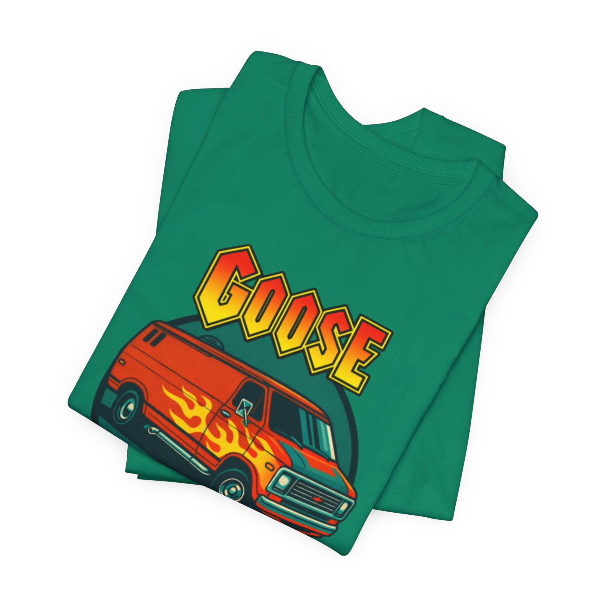 Goose Flame Van T‑Shirt — Retro Hot Rod Graphic Tee