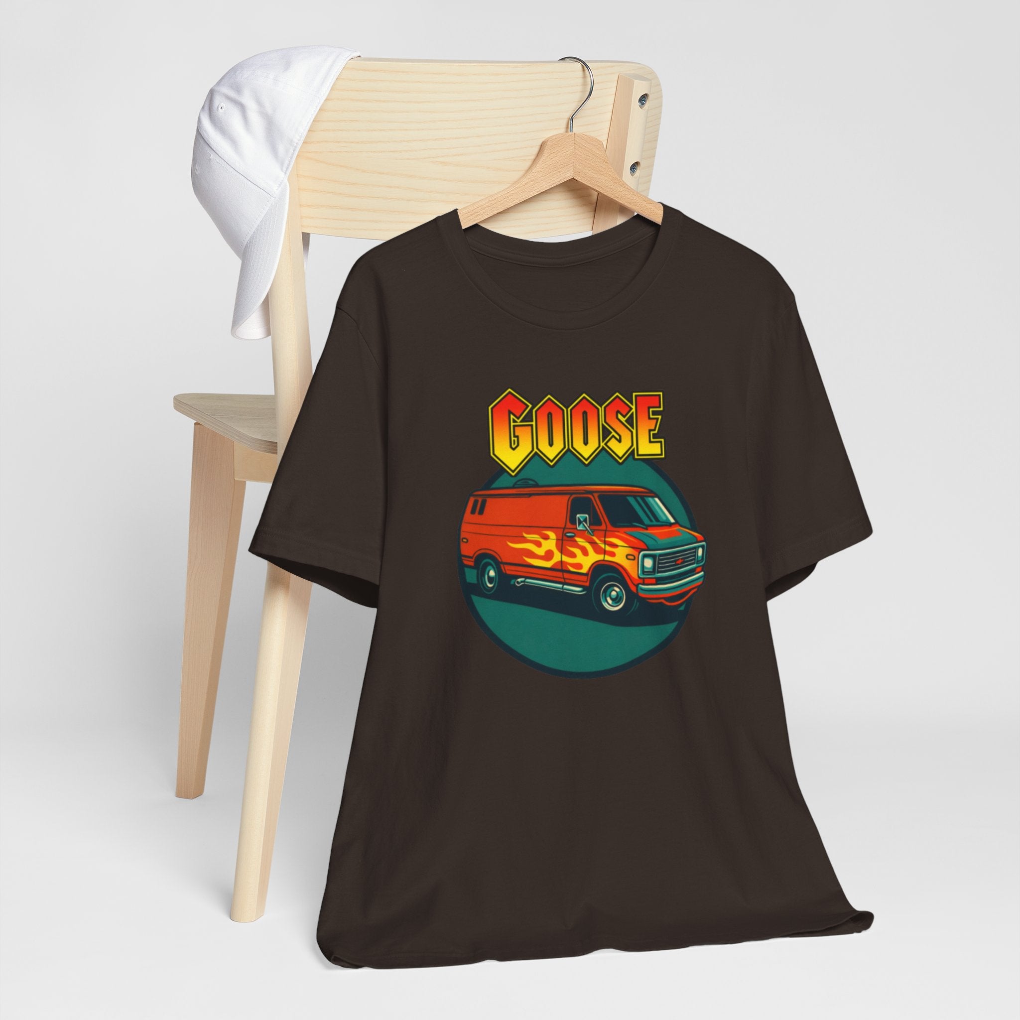 Goose Flame Van T‑Shirt — Retro Hot Rod Graphic Tee