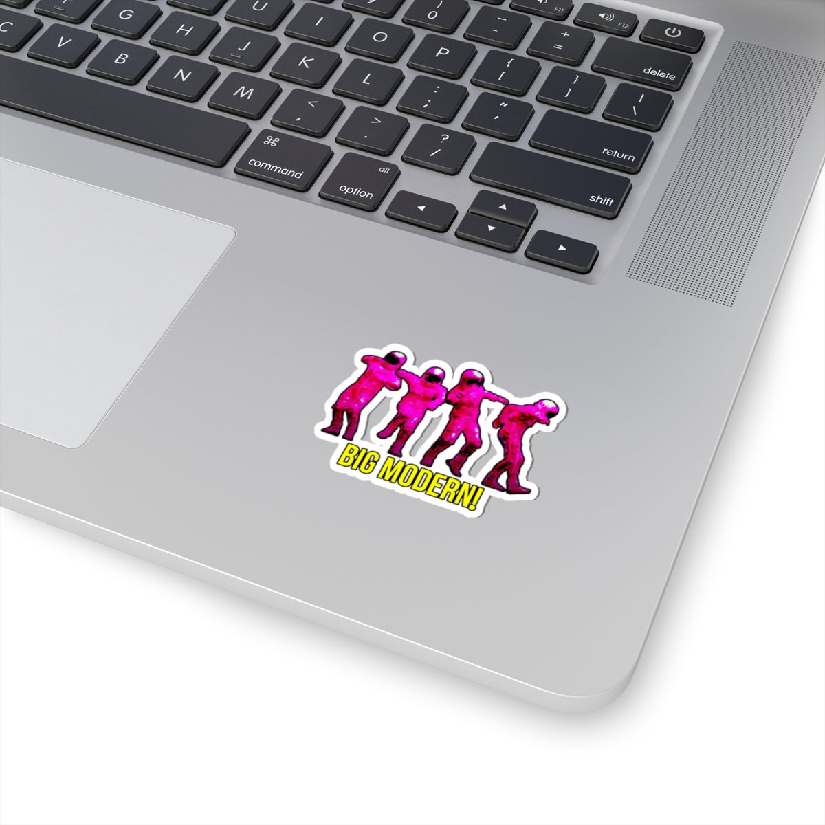 Goose the Band - Pink Dancing Astronauts Kiss-Cut Stickers | Big Modern Text