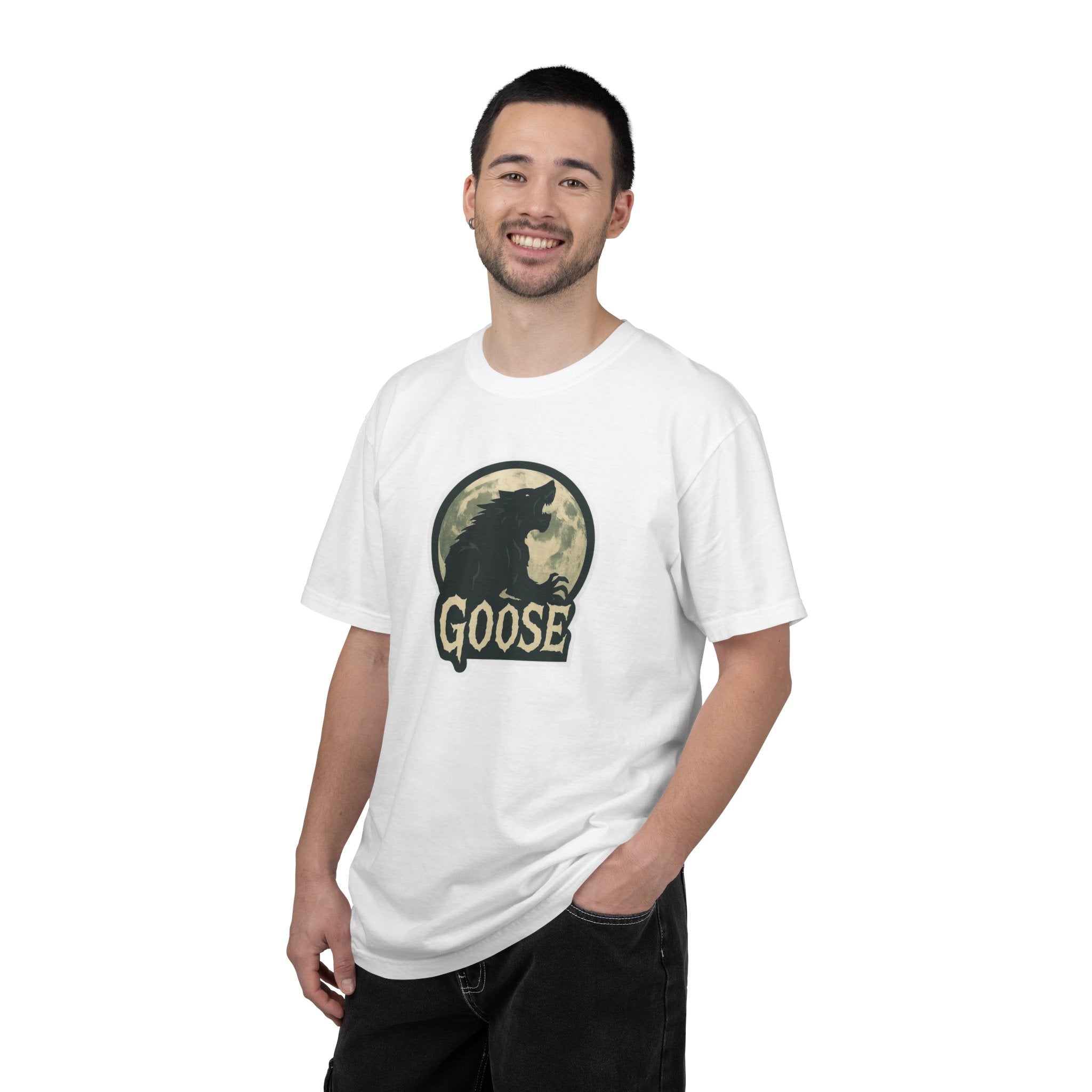 Goose Moon T-Shirt — Vintage Werewolf Silhouette Graphic Tee