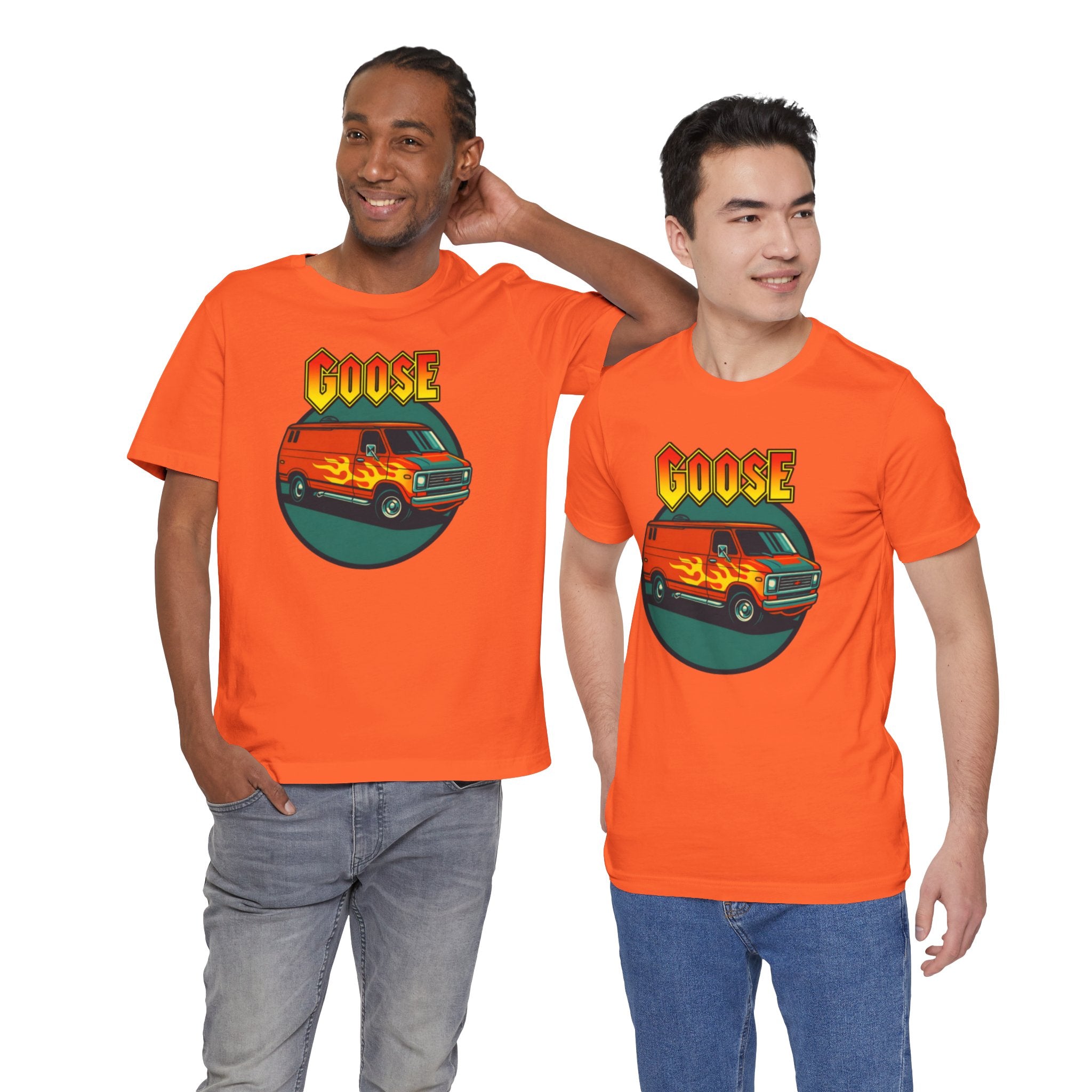Goose Flame Van T‑Shirt — Retro Hot Rod Graphic Tee