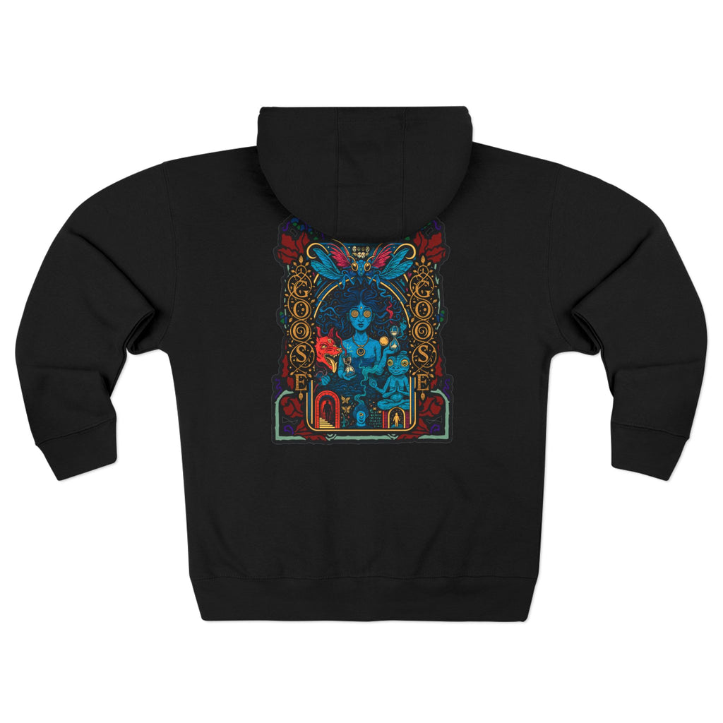 Goose Zip Hoodie — Vintage Psychedelic Band Art Backprint