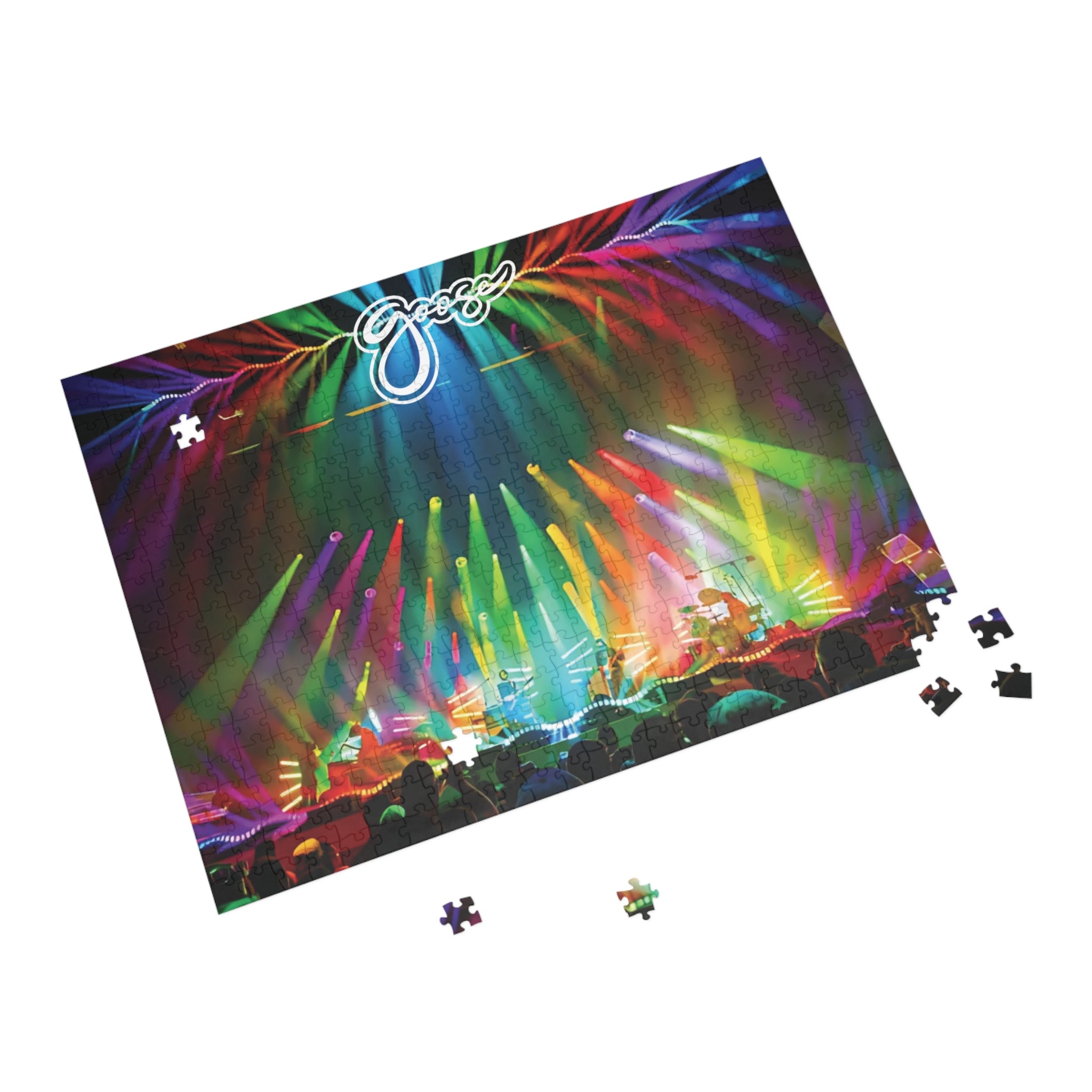 Live Concert Concert Puzzle – Colorful Stage Lights Jigsaw (96/252/500/1000 pc)