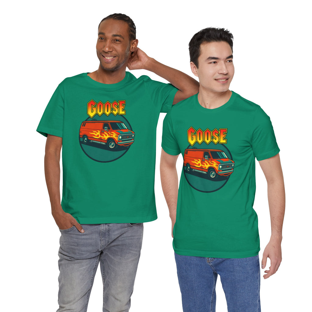 Goose Flame Van T‑Shirt — Retro Hot Rod Graphic Tee
