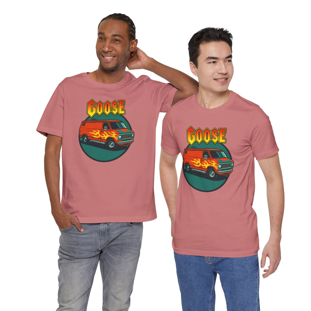 Goose Flame Van T‑Shirt — Retro Hot Rod Graphic Tee