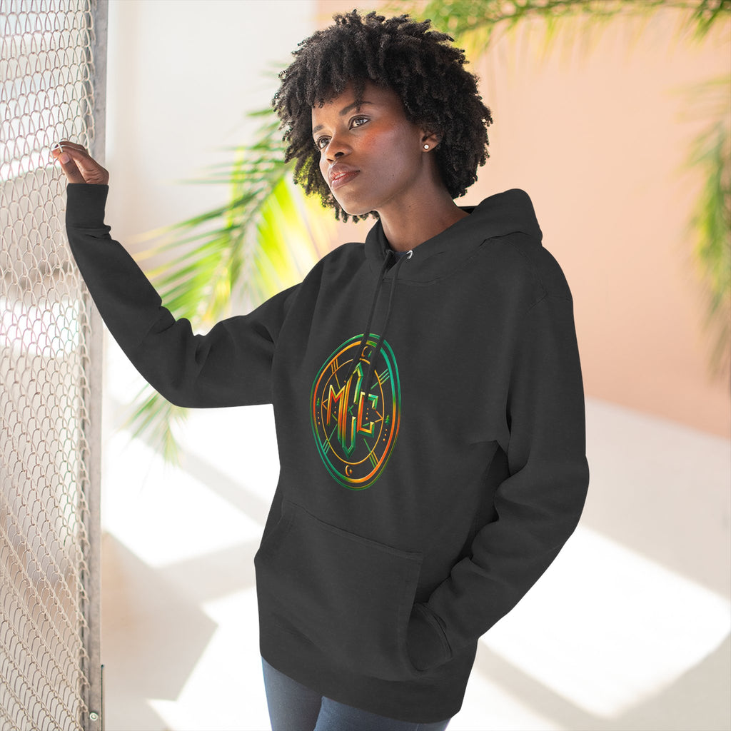 Psychedelic Geometric Drip Design Hoodie | Colorful Crystal Mandala