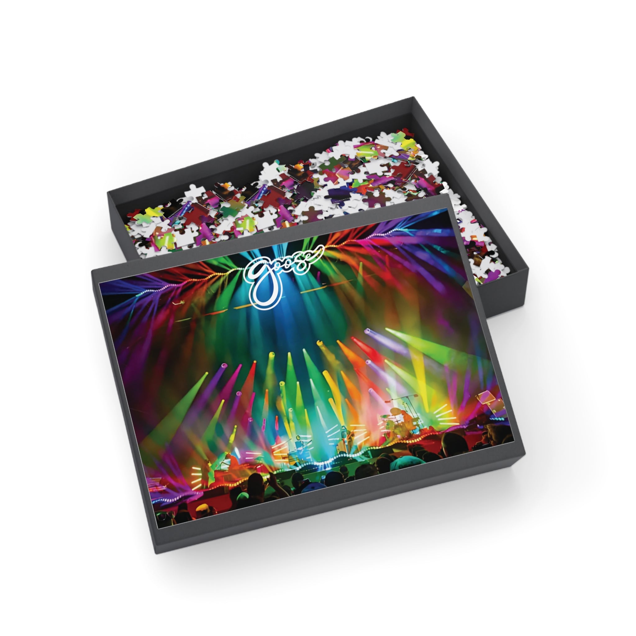 Live Concert Concert Puzzle – Colorful Stage Lights Jigsaw (96/252/500/1000 pc)
