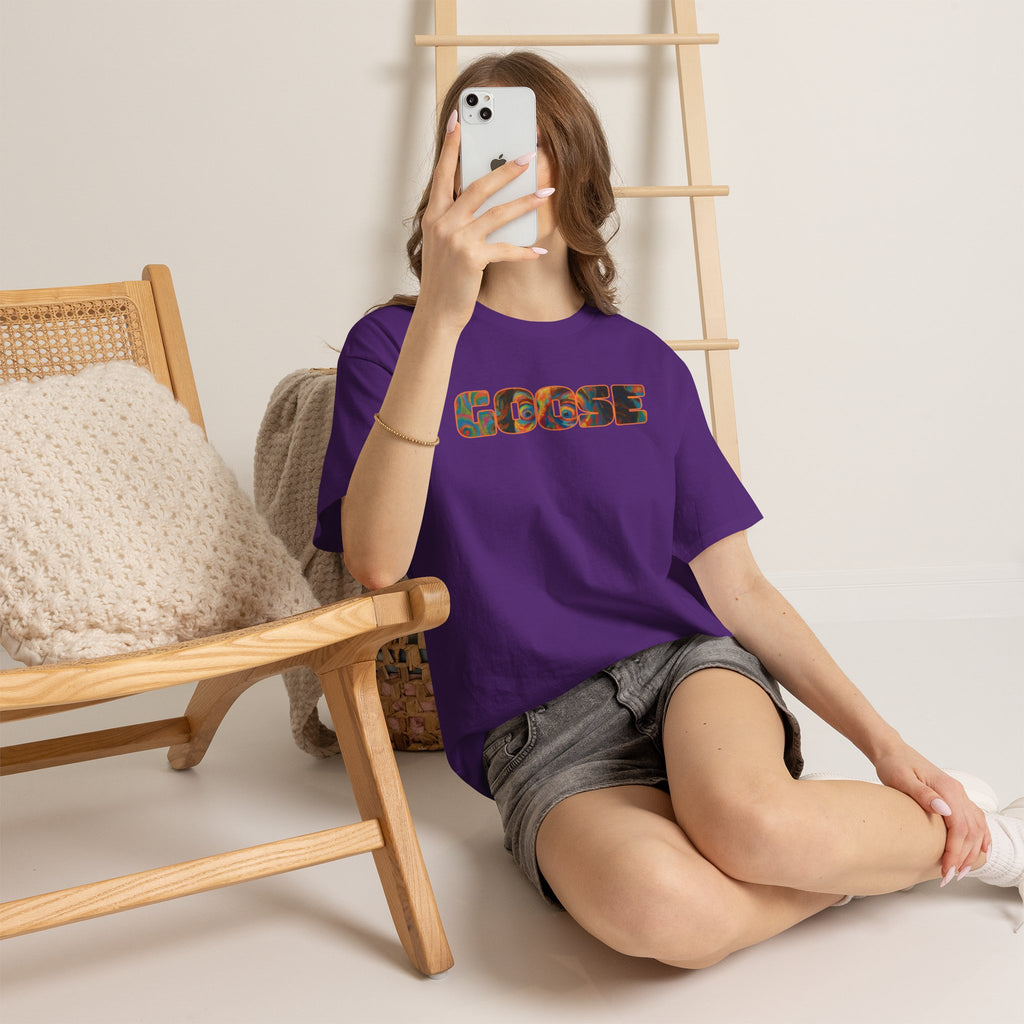 Goose Graphic Tee — Retro Camo Lettering Shirt
