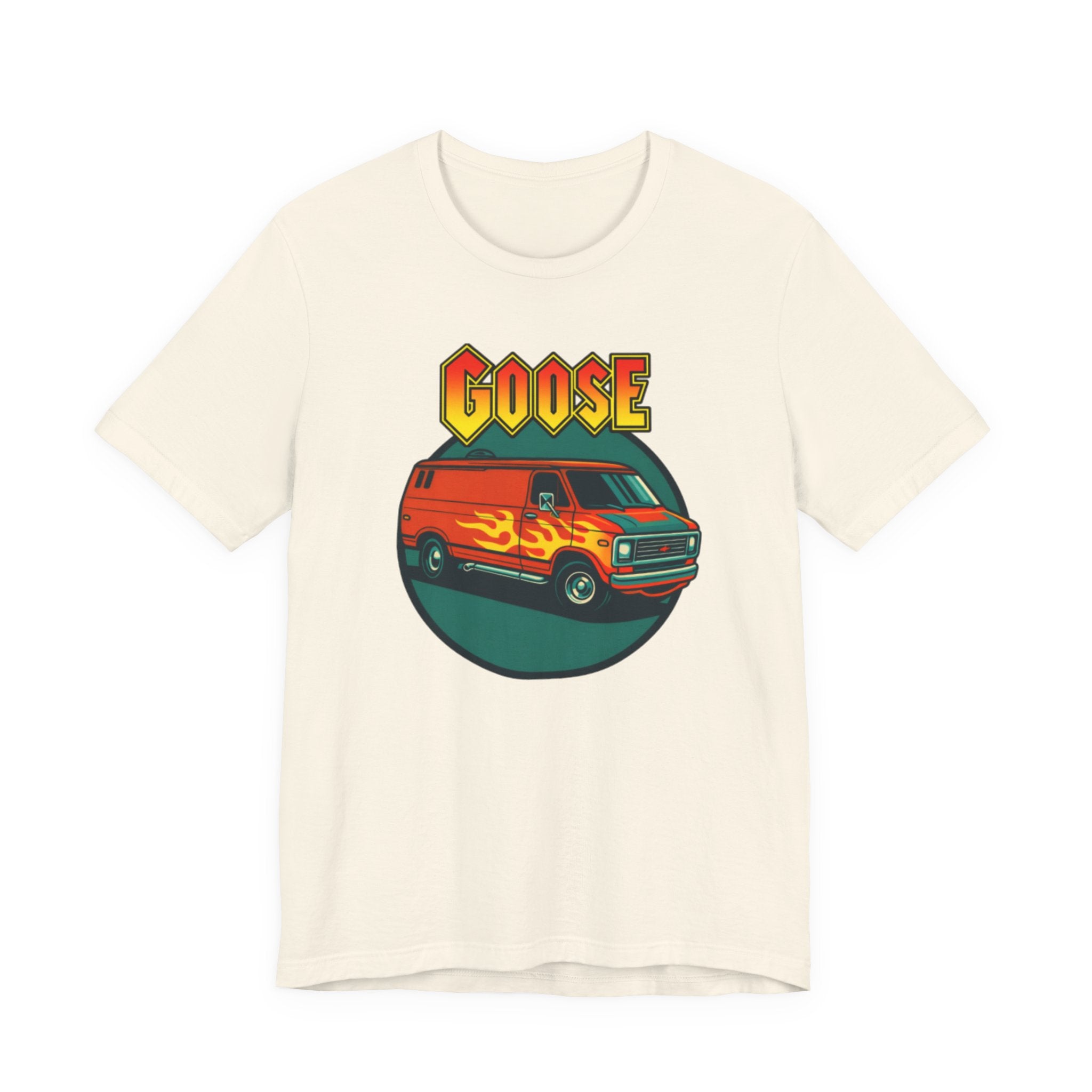 Goose Flame Van T‑Shirt — Retro Hot Rod Graphic Tee